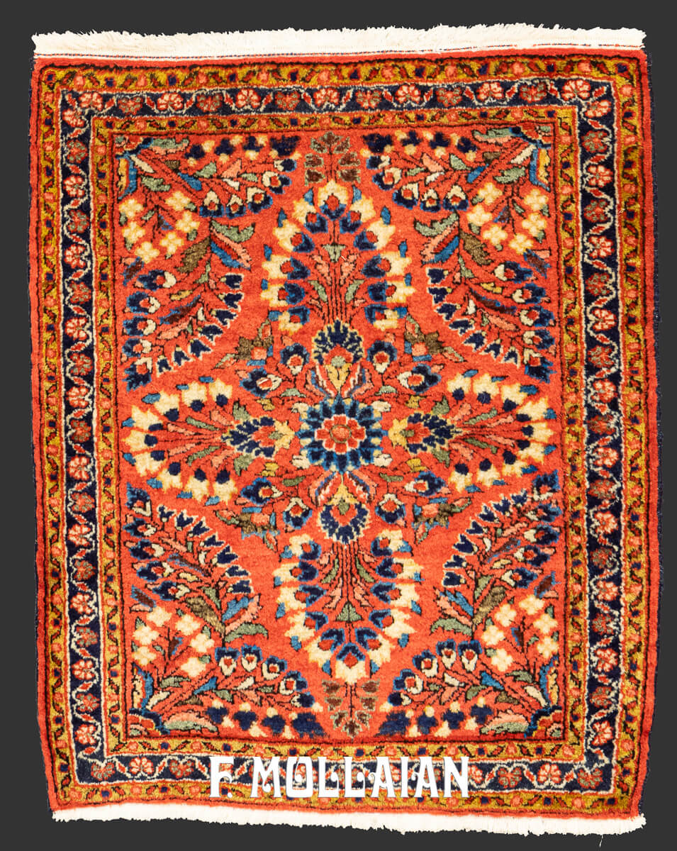 Sarouk Rug Floral Design n°:693847